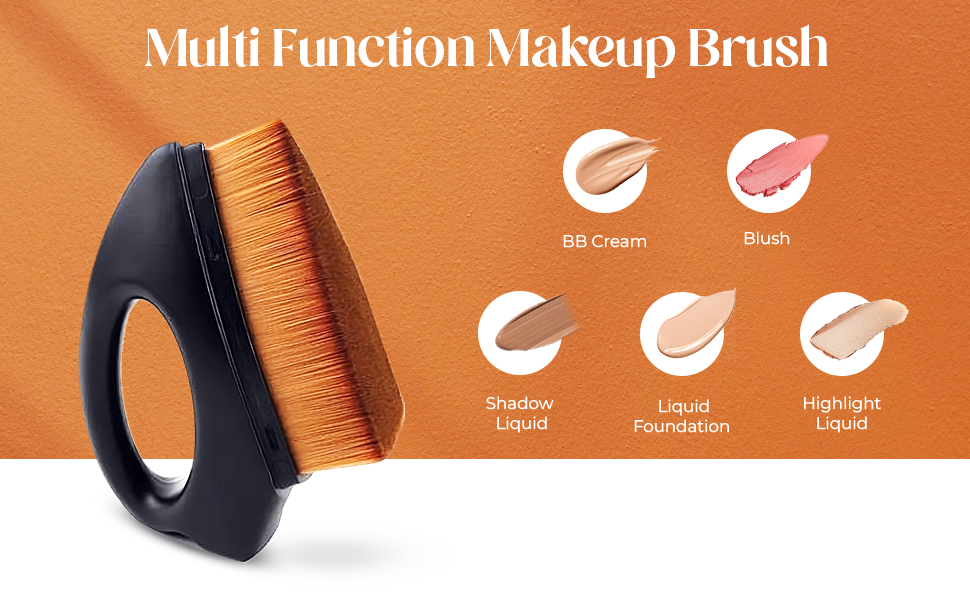 Gleva Foundation Makeup Flawless Brush, Flat Top Foundation Brush for