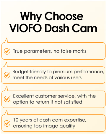 Why Choose VIOFO Dash Cam