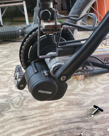 Tongsheng mid drive kit with battery