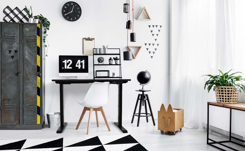 Standing Desk Frame, Sit Stand Desk Frame, Dual Motor