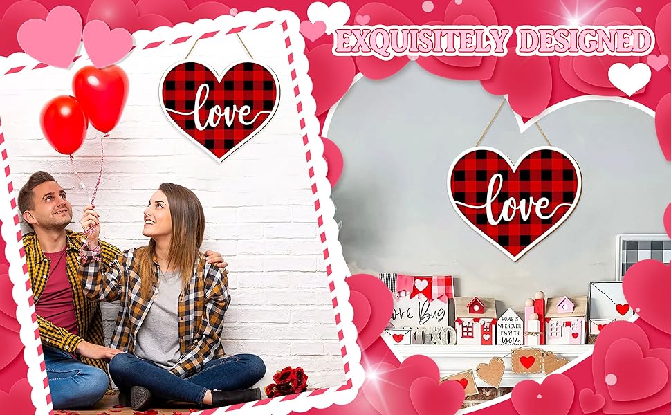 Valentines Day Door Sign Decor