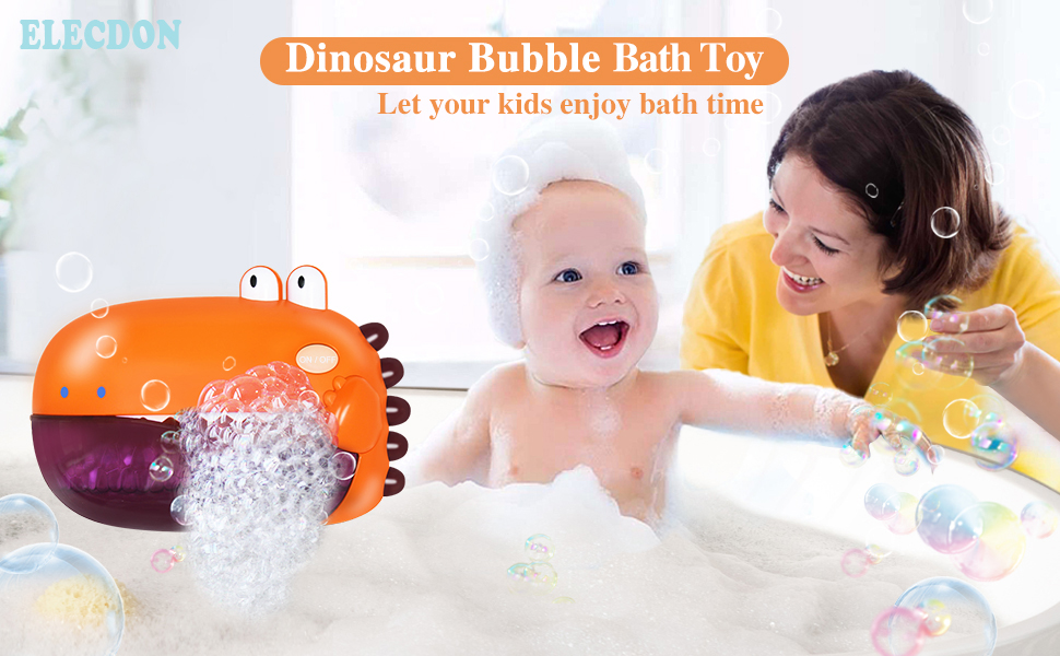 Bubble Bath Toy, Bath Toys, Automatically Spit Bubbles Baby Bath Toys