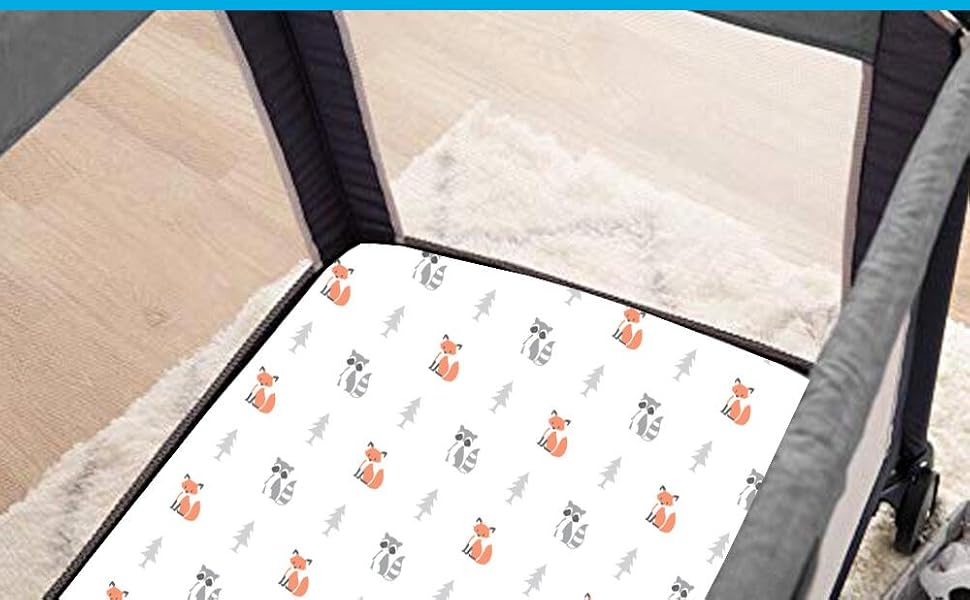 GROW WILD Pack n Play Sheets 3Pack Baby Mini Crib Sheets