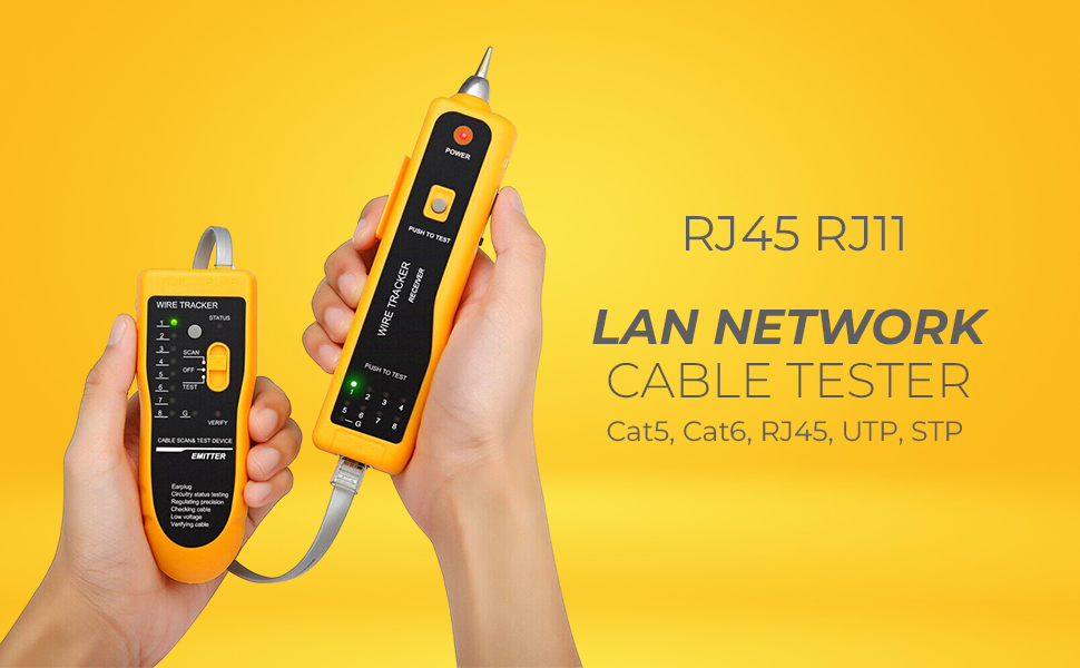Ketsicart® LAN Network Cable Tester Cat5 Cat6 RJ45 UTP STP, Telephone ...