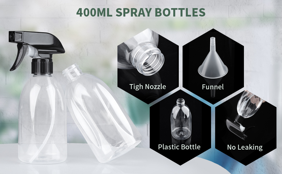spray bottles