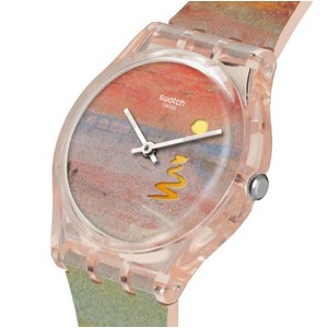 すみれ　ジョンストンズ⭐︎ドゥロワー 別注新品マックスマーラ ジョシュア Swatch 腕時計 TURNER'S SCARLET SUNSET???????? レディース