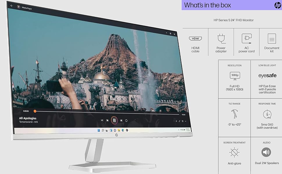 Amazon.com: HP Series 5 524sa Monitor with Speakers