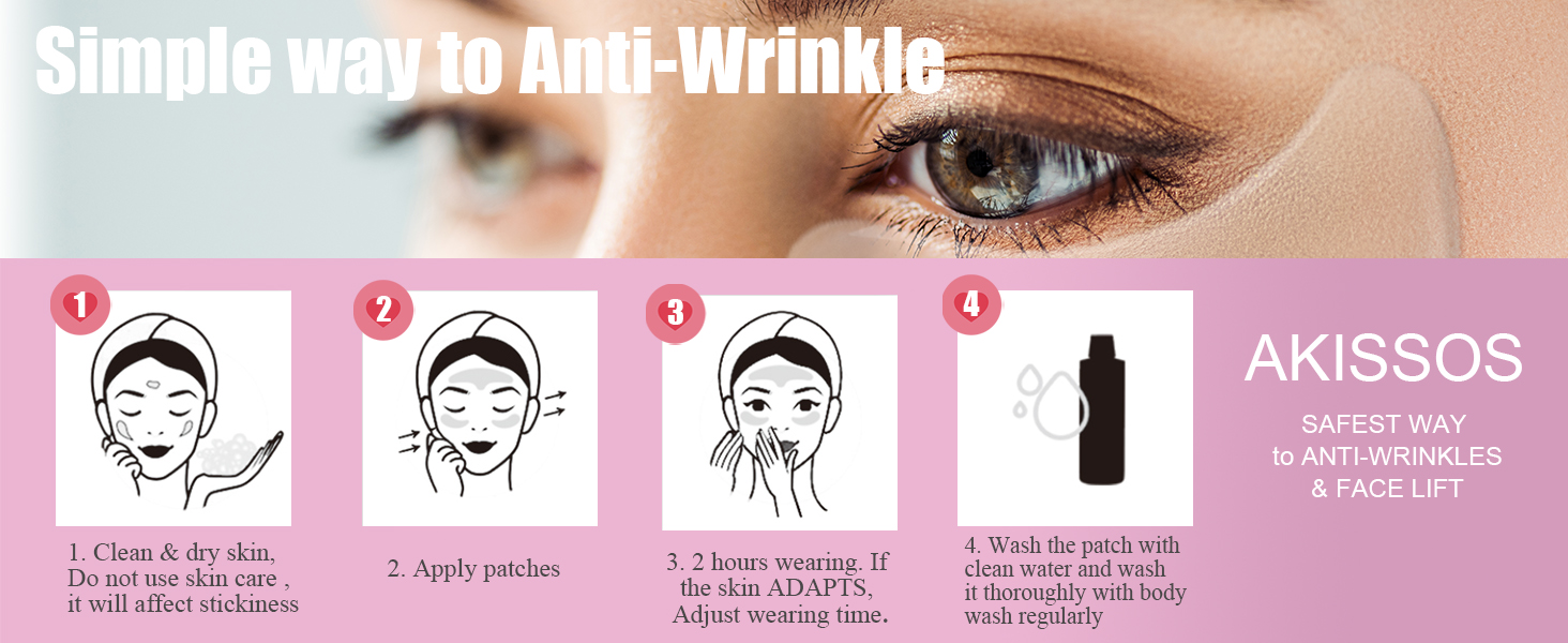 Wrinkle patches silicone