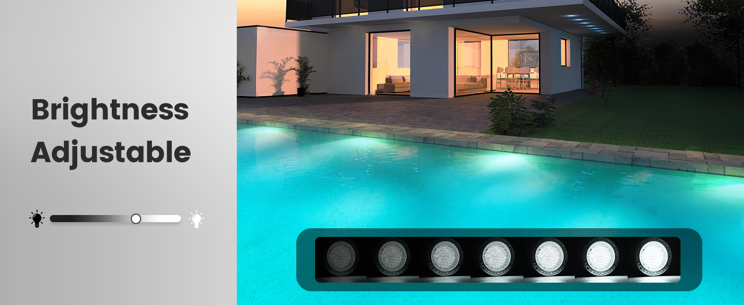SURAIELEC 12V AC Pool Lights for Inground Pool, 10 inch Color Changing LED Pool