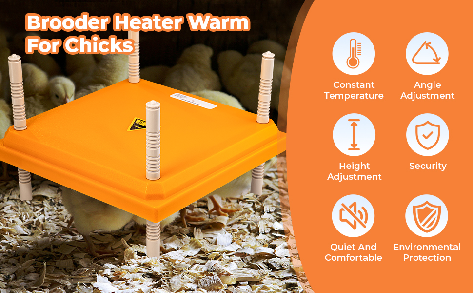 Sumajuc Chicken Brooder Heater 12” x 12” for 15 Chicks