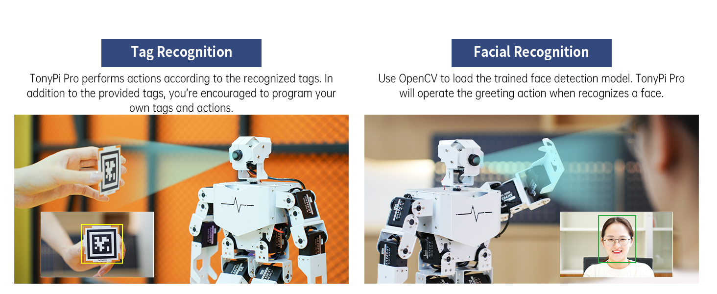 Amazon.com: HIWONDER AI Intelligent Visual Humanoid Robot for Raspberry ...