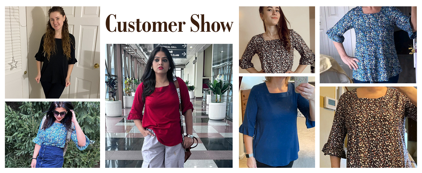 3 4 sleeve fall tops