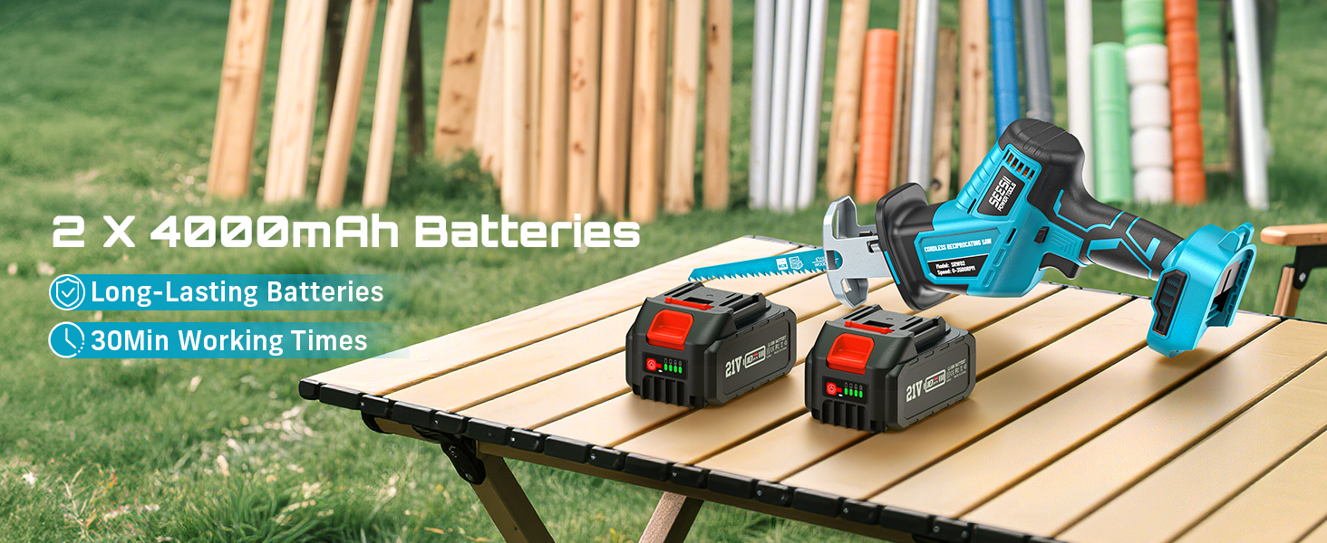 battery powered reciprocating saw