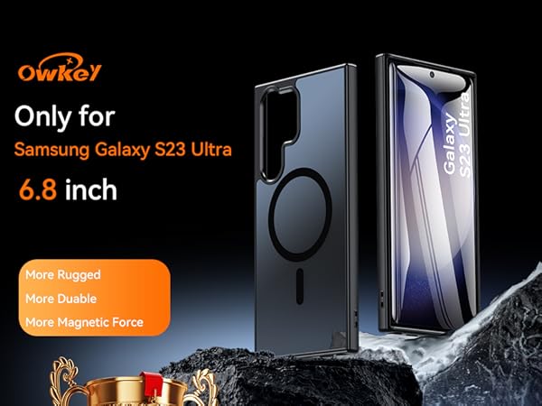 Amazon.com: OWKEY for S23 Ultra Case 6.8'', Magnetic Samsung