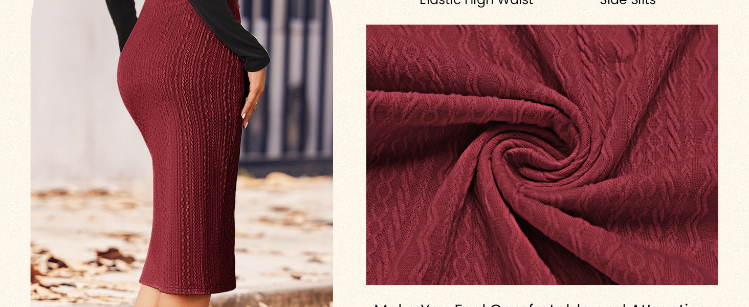 knee length pencil skirt for women uk