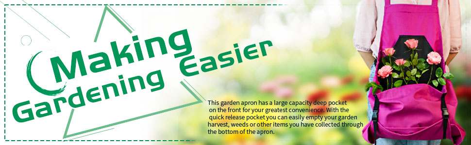 garden apron with pockets