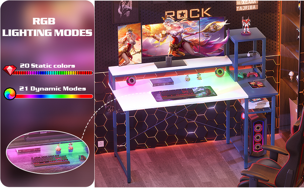 Desk computer desk small desk gaming desk table desk with outlets