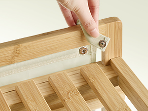 Szennyeskosár 2 rekesszel, szennyestartó, 100 literes, 63 x 33 x 78 cm, krémfehér