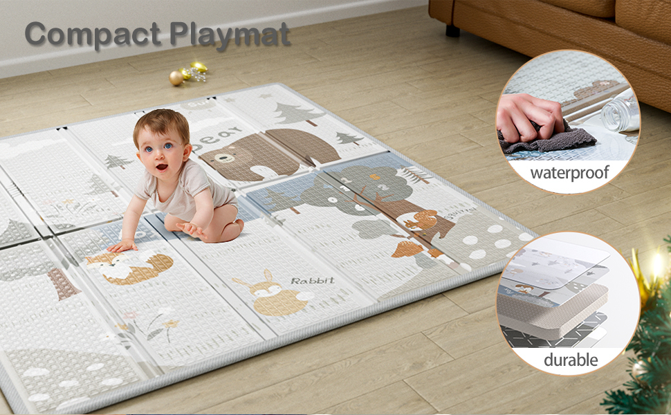baby playpen with mat
