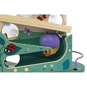 janod,Abseilgerät Raupe,Murmeln,Bälle,Kinder,Logical Suite,Garten,J08055