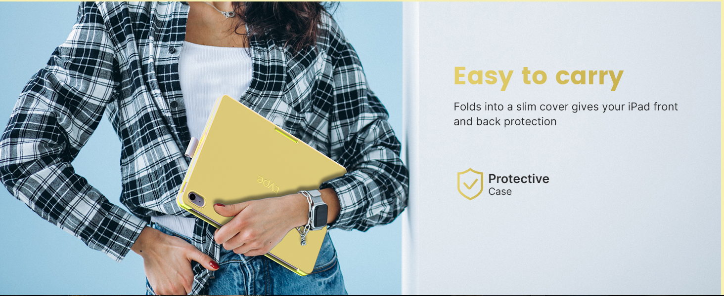Funda para iPad de 10.ª generación con teclado y lápiz