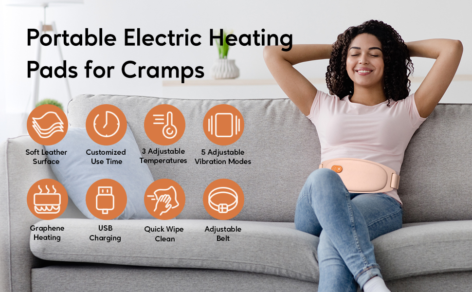 Heating Pad, Portable Electric Heating Pads for Cramps and