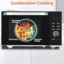 combination microwave oven and grill