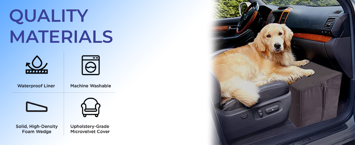 SAGEFINDS Front Seat Extender for Dogs Footwell Platform