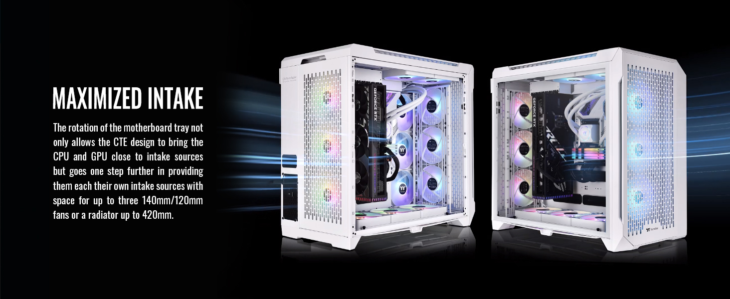 Thùng Máy Tính Thermaltake Thermaltake CTE C750 TG 11 CTE C750 TG ARGB Snow Full Tower Chassis