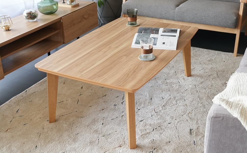 Amazon.co.jp : KEN JAPAN こたつ テーブル 長方形 90×60cm ホワイト