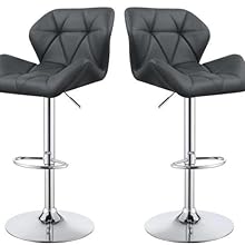 Diamond Style,AWF,Black Color,Adjustable Height,360 Degree Rotating,Extra Large Cushion, Seating
