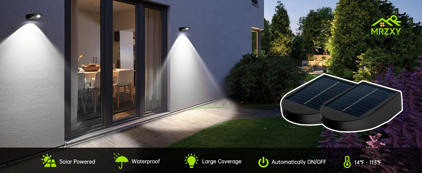 solar wall lights outdoor for sconce house number yard fence patio backyard deck front porch