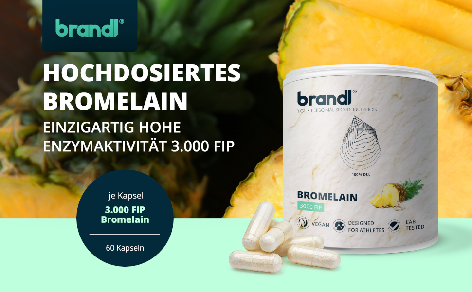 Bromelain hochdosiert Natürliche Enzyme aus der Ananas by brandl® 3