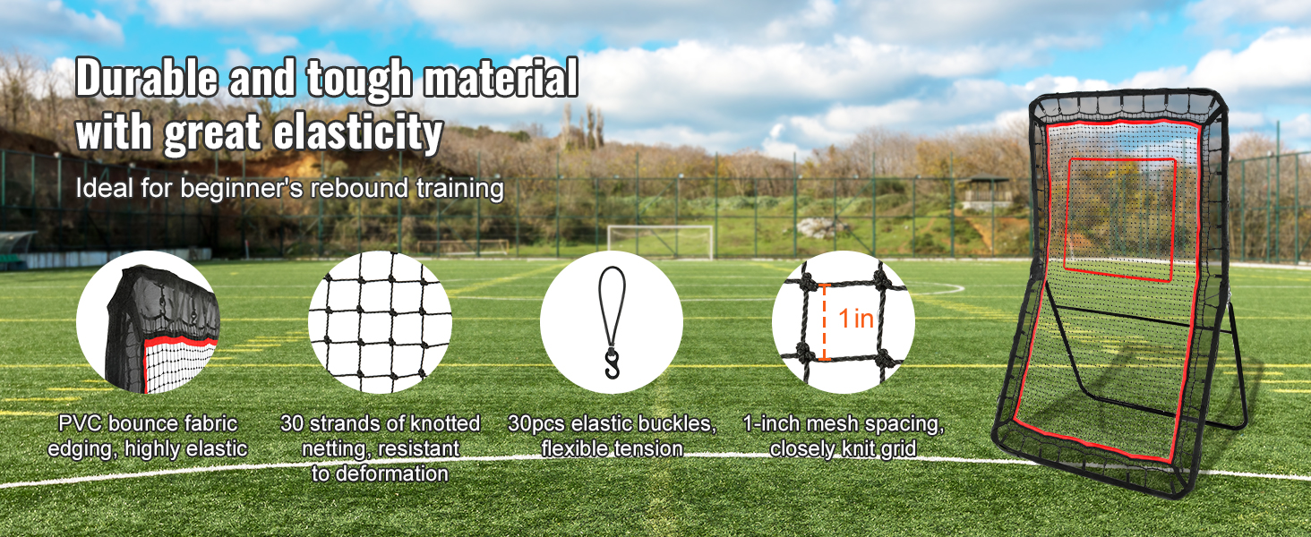 VEVOR Lacrosse Rebounder for Backyard, 4x7 Ft Volleyball