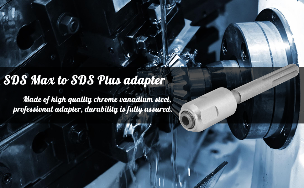 TOPINCN SDS Chuck Adapter, SDS Max To SDS Plus Adaptor Drill Chuck 40