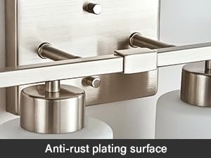 brushed nickel vanity lights for bathroom