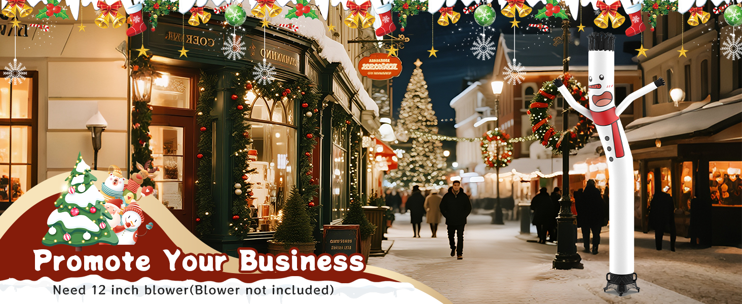 Inflatable tube man Christmas snowman