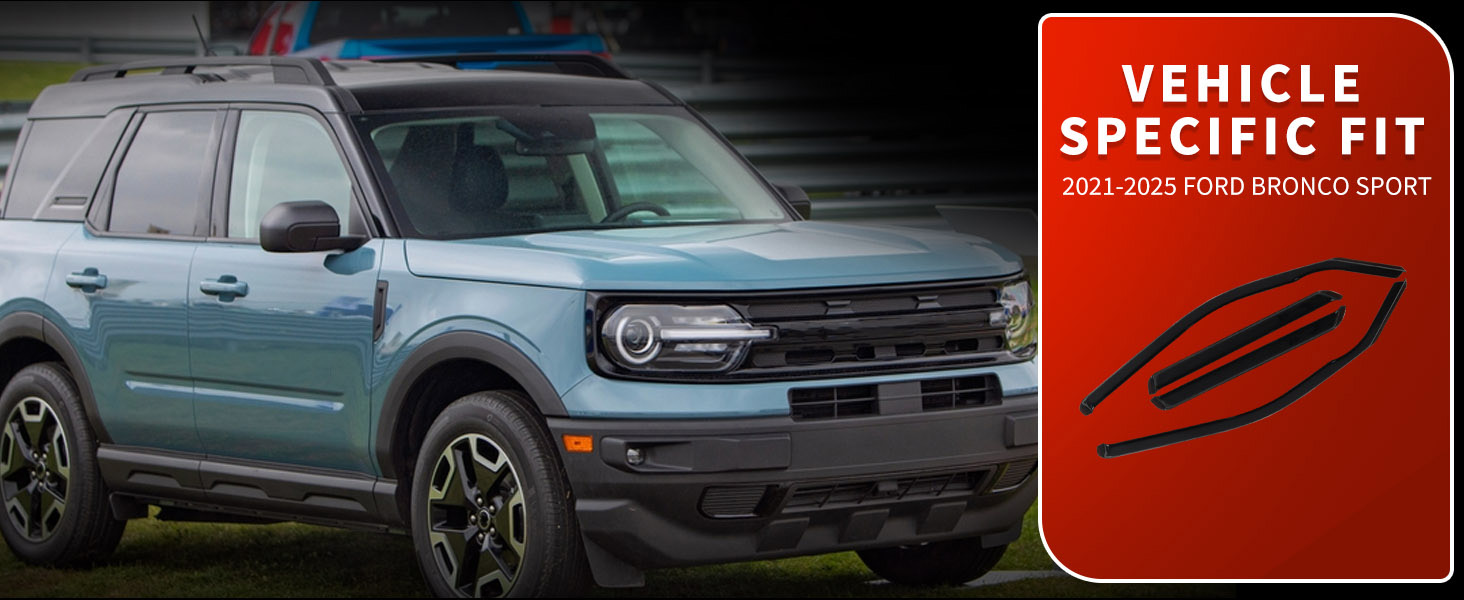 in channel rain guards for 2022 ford bronco