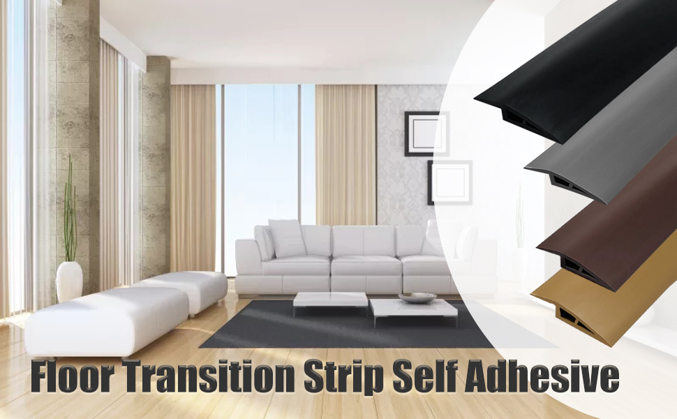 Floor Transition Strip Self Adhesive,Carpet to Tile Edging Trim Strip