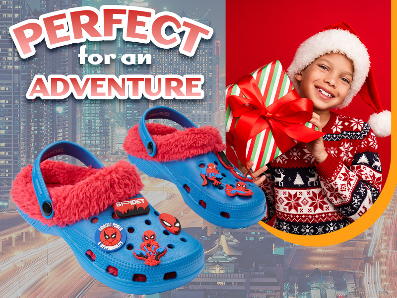 Marvel Spiderman Boys Winter Clogs, Fleece Lined Clogs Garden Shoes - Gifts for Boys 16 Marvel Spiderman Boys Winter Clogs