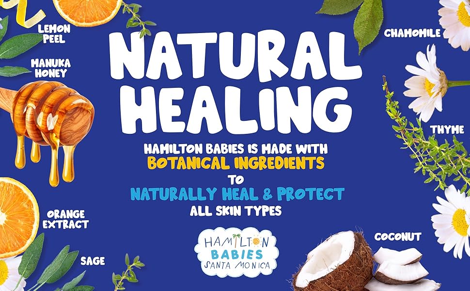 Natural Healing Made with Botanical Ingredients Lemon Peel, Manuka Honey, Chamomile, Orange Extract