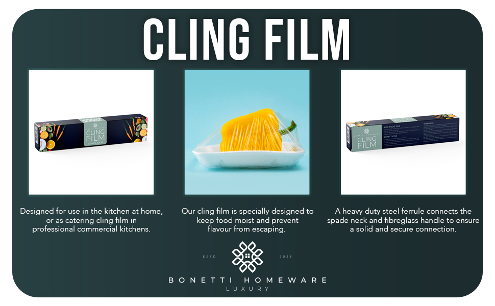 Cling Film 100m x 300mm All Purpose Food Wrap Clingfilm Roll