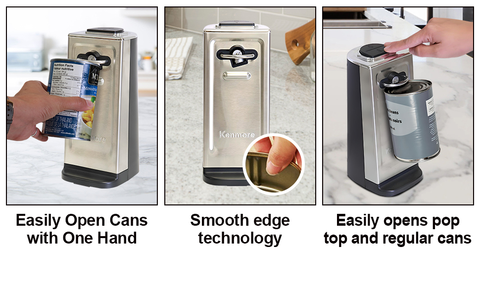 Key Features of Kenmore Electric Smooth touch Can Opener