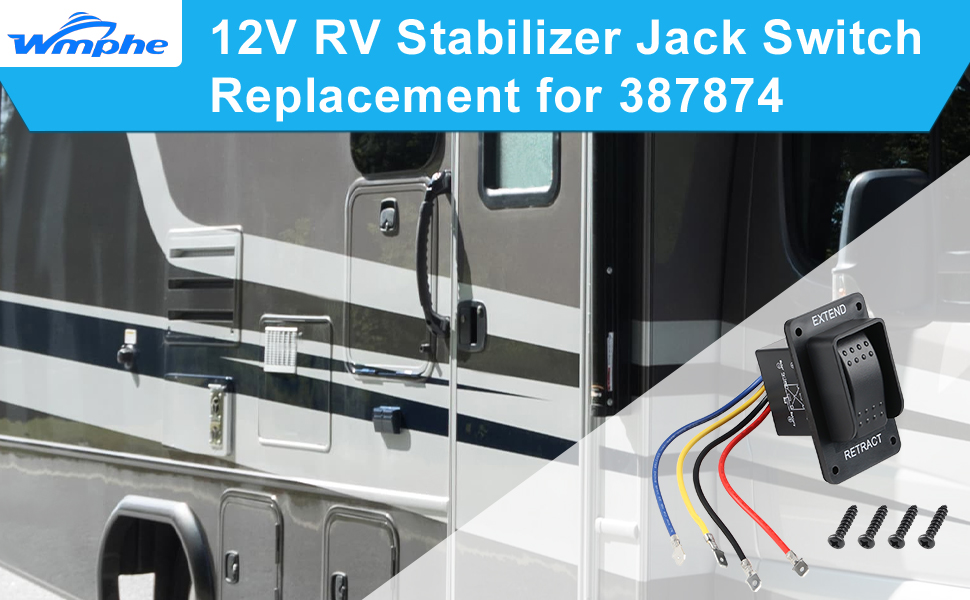 WMPHE 12V Extend Retract Switch Compatible with Lippert