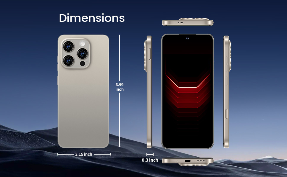 soyizpo I16 ProMax Smartphone Unlocked Cell Phone, 6.99“ HD