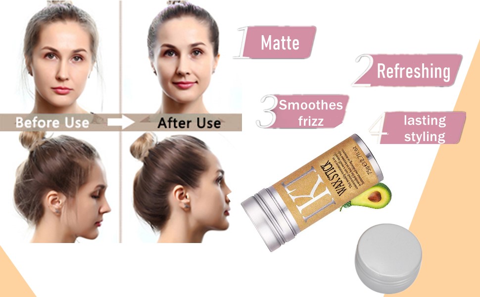 Broken Hair Artifact Hair Wax Stick Hair Pomade Stick Professional Broken Hair Shaping Gel
