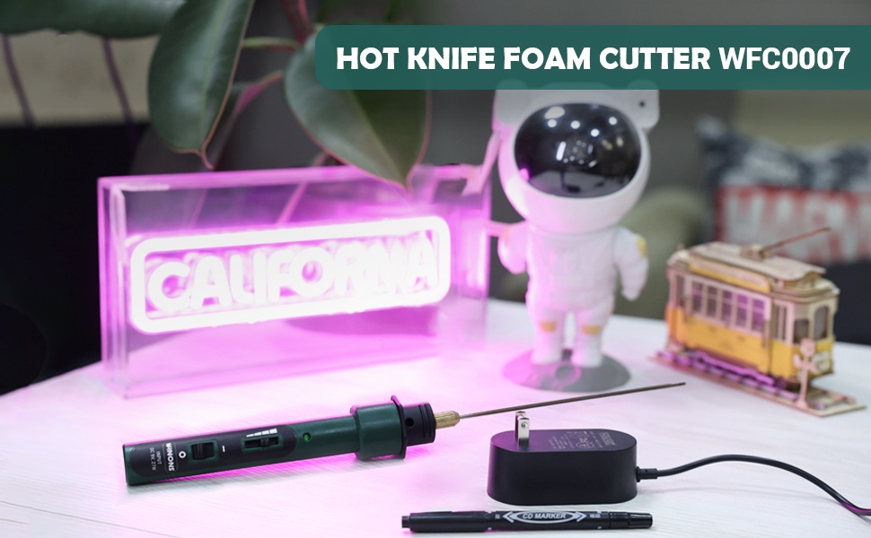 WINONS Hot Wire Foam Cutter with Temperature Controller and Light Indicator 18W, Upgraded WFC