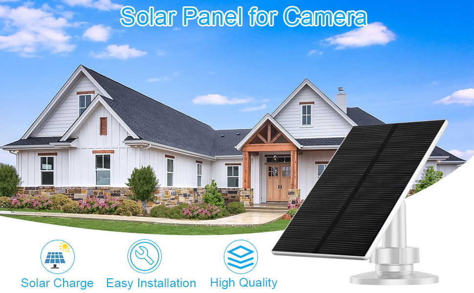 solar panel for security camera