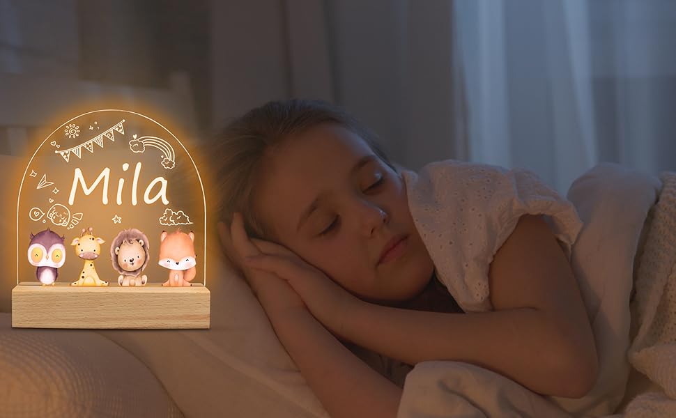Rebundex Personalisierte Baby Nachtlicht