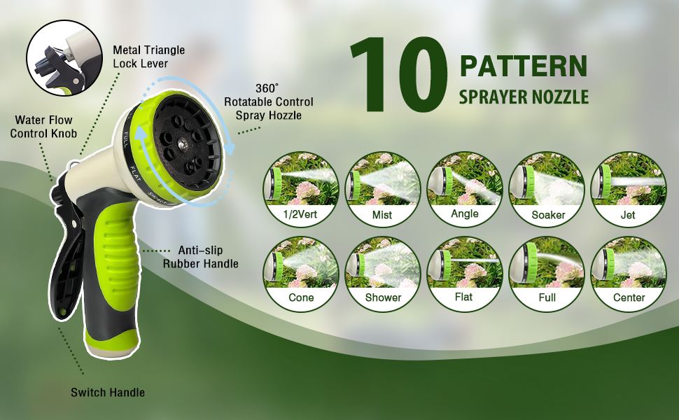 10 pattern sprayer nozzle